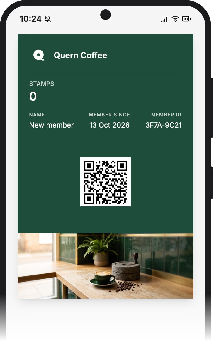 The same card on the designer's Google Wallet tab.